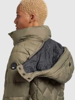 Khujo Tussenmantels Tussenmantel Aneth Dames Kaki -Mode kledingwinkel 87d98d5d907aa0d6fd206270f61f9b4a