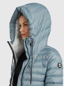 Khujo Tussenjassen Tussenjas Lovina Dames Duifblauw -Mode kledingwinkel 880cb2100ead5d6a4b0bb016716ca229