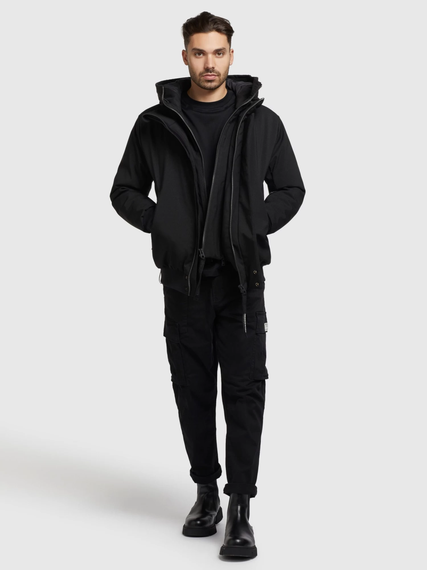 Khujo Winterjassen Winterjas Wayer Heren Zwart 6 Khujo Winterjassen Winterjas Wayer Heren Zwart - Afbeelding 6