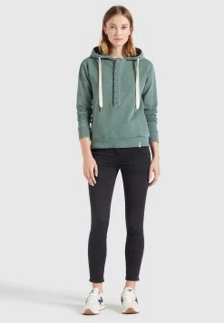 Khujo Hoodies Sweatshirt Keiki Dames Jade Groen -Mode kledingwinkel 8a9c6626c0c587fc02b4cfe16f466358