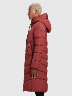 Khujo Wintermantels Wintermantel Ayleena Dames Roestrood -Mode kledingwinkel 8afe15771cba80fe043984f33c9b9128