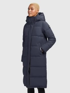 Khujo Wintermantels Wintermantel TIONE Dames Navy -Mode kledingwinkel 8b00b84599f2ec07e8058ab3c038025f