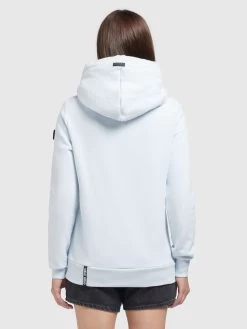 Khujo Hoodies Sweatshirt Karima Dames Lichtblauw -Mode kledingwinkel 8d3b8c6676c8475af0167f69a24b6219
