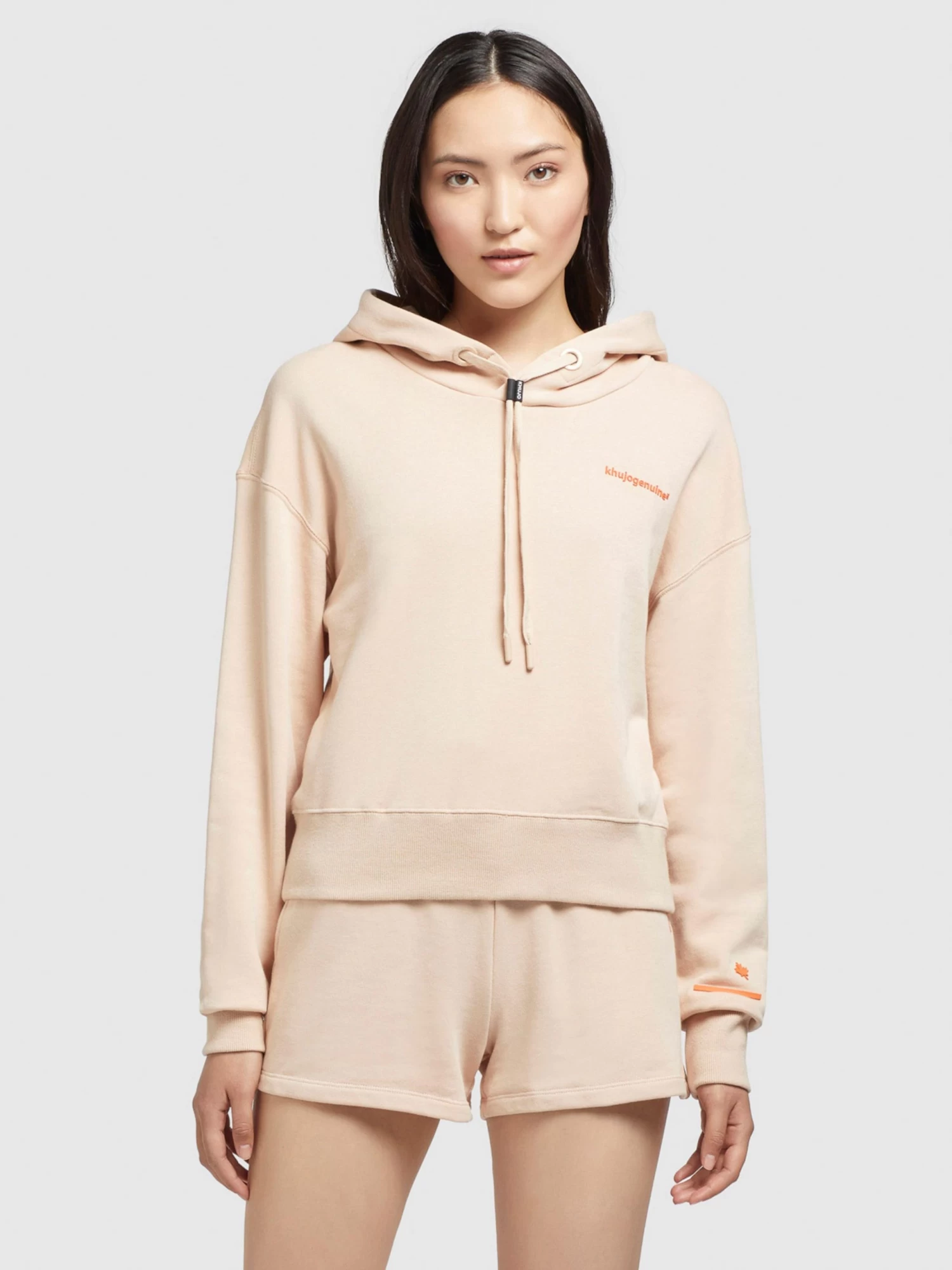 Khujo Longsleeves Shirt Dalia Dames Abrikoos 2 Khujo Longsleeves Shirt Dalia Dames Abrikoos - Afbeelding 2