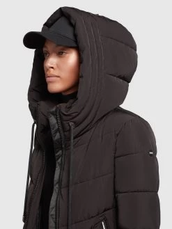 Khujo Wintermantels Wintermantel Ayleena Dames Zwart -Mode kledingwinkel 8eeb525859603e5aef331184513747ba