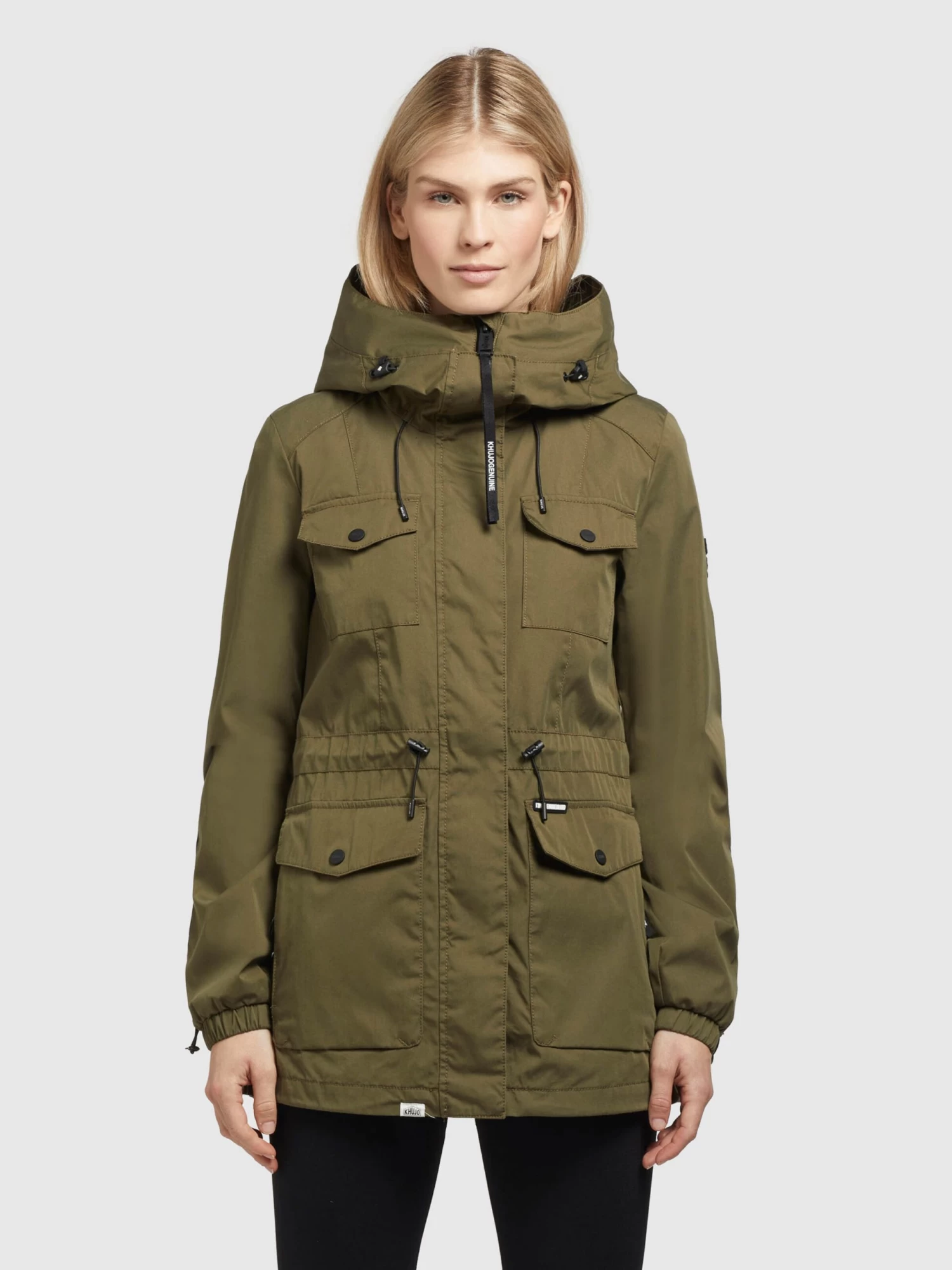 Khujo Parkas Tussenparka ELST Dames Olijfgroen 2 Khujo Parkas Tussenparka ELST Dames Olijfgroen - Afbeelding 2
