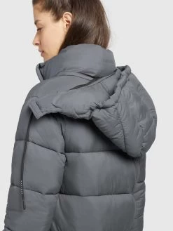 Khujo Wintermantels Wintermantel Julina Dames Donkergrijs -Mode kledingwinkel 9113f6aa5ee73f48be479f0fecd02272