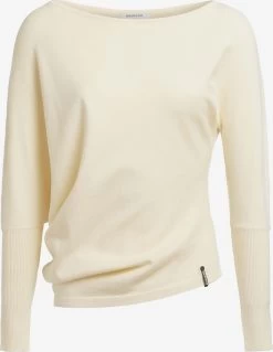 Khujo Fijngebreide Truien Trui Shea Dames Lichtgeel