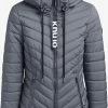 Khujo Winterjassen Winterjas Patt Dames Grijs