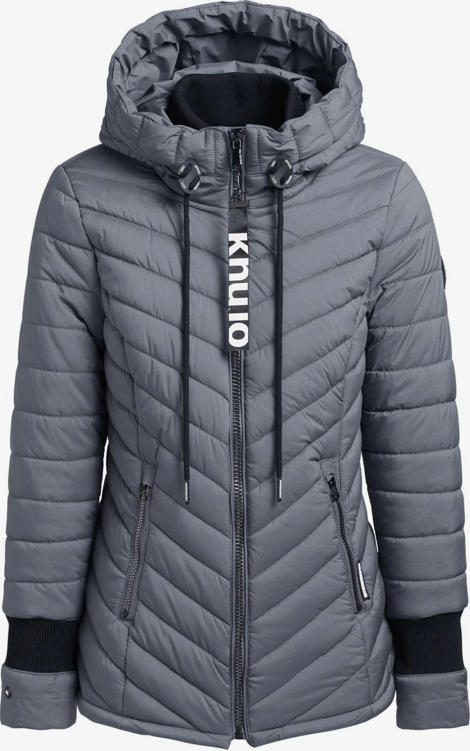 Khujo Winterjassen Winterjas Patt Dames Grijs 1 Khujo Winterjassen Winterjas Patt Dames Grijs