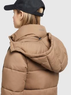 Khujo Wintermantels Wintermantel Julina Dames Lichtbruin -Mode kledingwinkel 9387a038cace30c5af4910843c9160b1