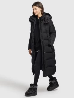 Khujo Wintermantels Wintermantel HAZELLE Dames Zwart -Mode kledingwinkel 948352e593f36244501495bc9908c5e6