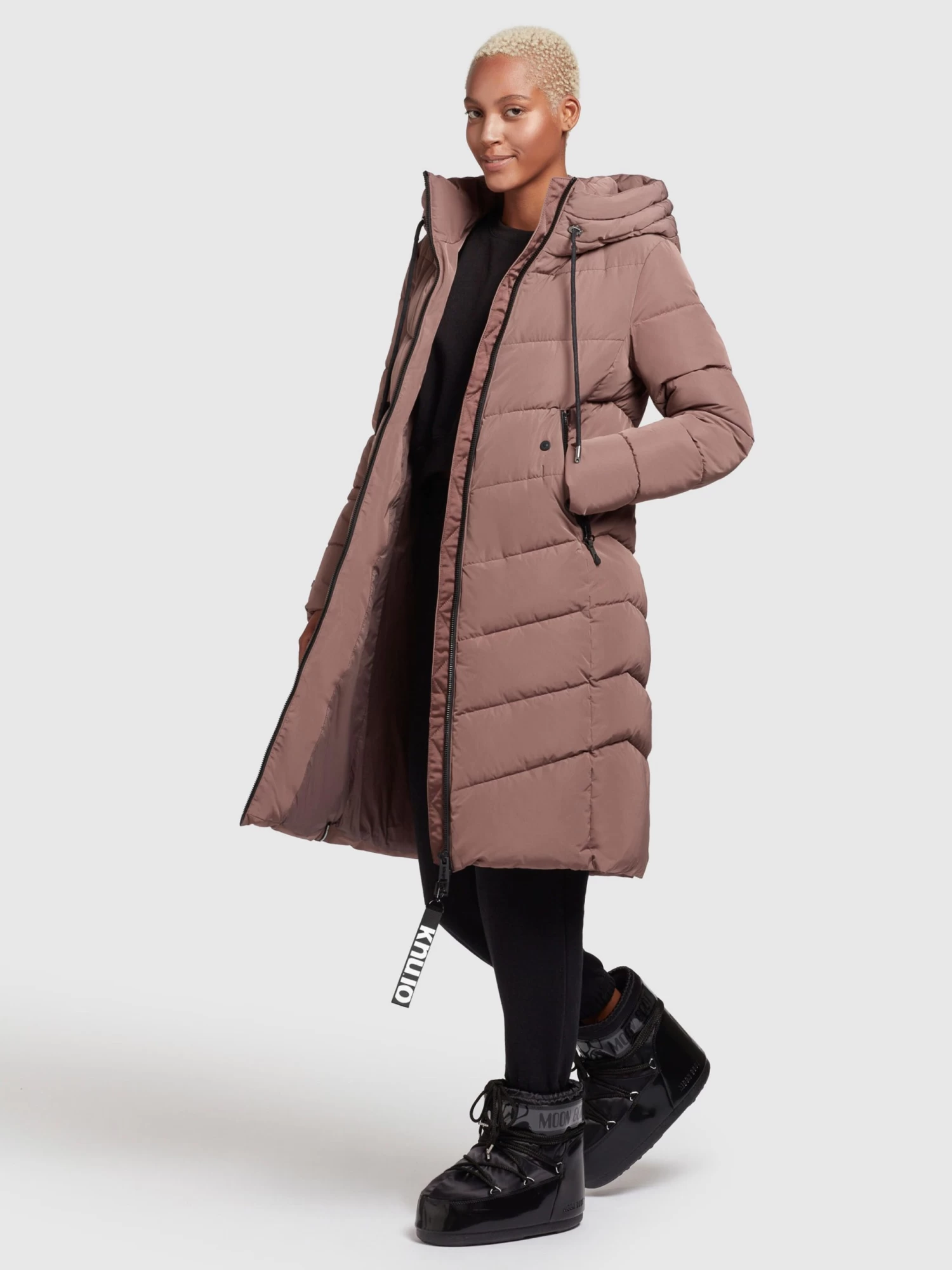 Khujo Wintermantels Wintermantel Ayleena Dames Chamois 3 Khujo Wintermantels Wintermantel Ayleena Dames Chamois - Afbeelding 3