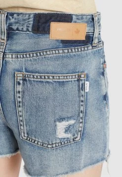Khujo Denim Shorts Loosefit Jeans Anouk Dames Blauw -Mode kledingwinkel 96139683422329f7ecd0e51bd7896ed1