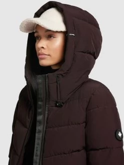 Khujo Winterjassen Winterjas Fames Dames Wijnrood -Mode kledingwinkel 96ae7ed3c431aeeaea42fa8387850e82
