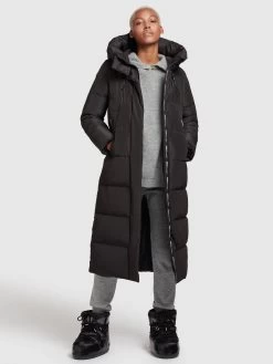 Khujo Wintermantels Wintermantel Soulani Dames Zwart -Mode kledingwinkel 970912625abf3a97c53f7e05e1bd9afd