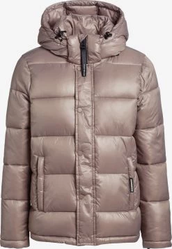 Khujo Winterjassen Winterjas Gerda Shiny Dames Beige