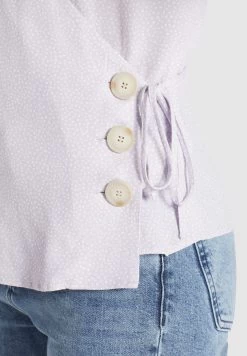 Khujo Blouses Met Korte Mouw Blouse Giovanna Dames Sering -Mode kledingwinkel 9861aa1bb024a021dc64110c151a3c22