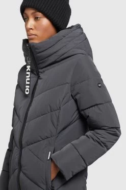 Khujo Wintermantels Wintermantel Formin Dames Grafiet -Mode kledingwinkel 9939891a0a0c158c032c1fb86abdc9c2