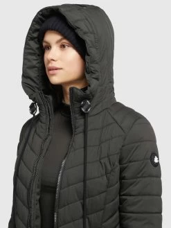 Khujo Wintermantels Wintermantel Nita Dames Kaki -Mode kledingwinkel 993fee77998efc3d8495517a4ca6468e