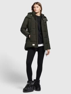 Khujo Winterjassen Winterjas Eunice Dames Olijfgroen -Mode kledingwinkel 99904d1e5c690dda0ccf7e536db040c5