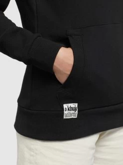 Khujo Hoodies Sweatshirt Rhabea Dames Zwart -Mode kledingwinkel 99e08784b87ce18954aa74886e95a9c4