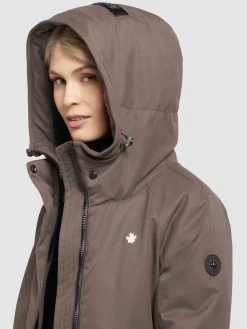 Khujo Parkas Tussenparka LARIA Dames Bruin -Mode kledingwinkel 9bf7f3a6b15477c86c0d21c261f60381