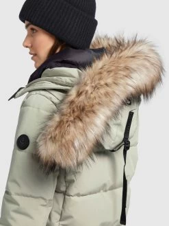 Khujo Wintermantels Wintermantel Cloren Dames Mintgroen -Mode kledingwinkel 9c06cf5ab43fd746f6c09db5b9d20bce