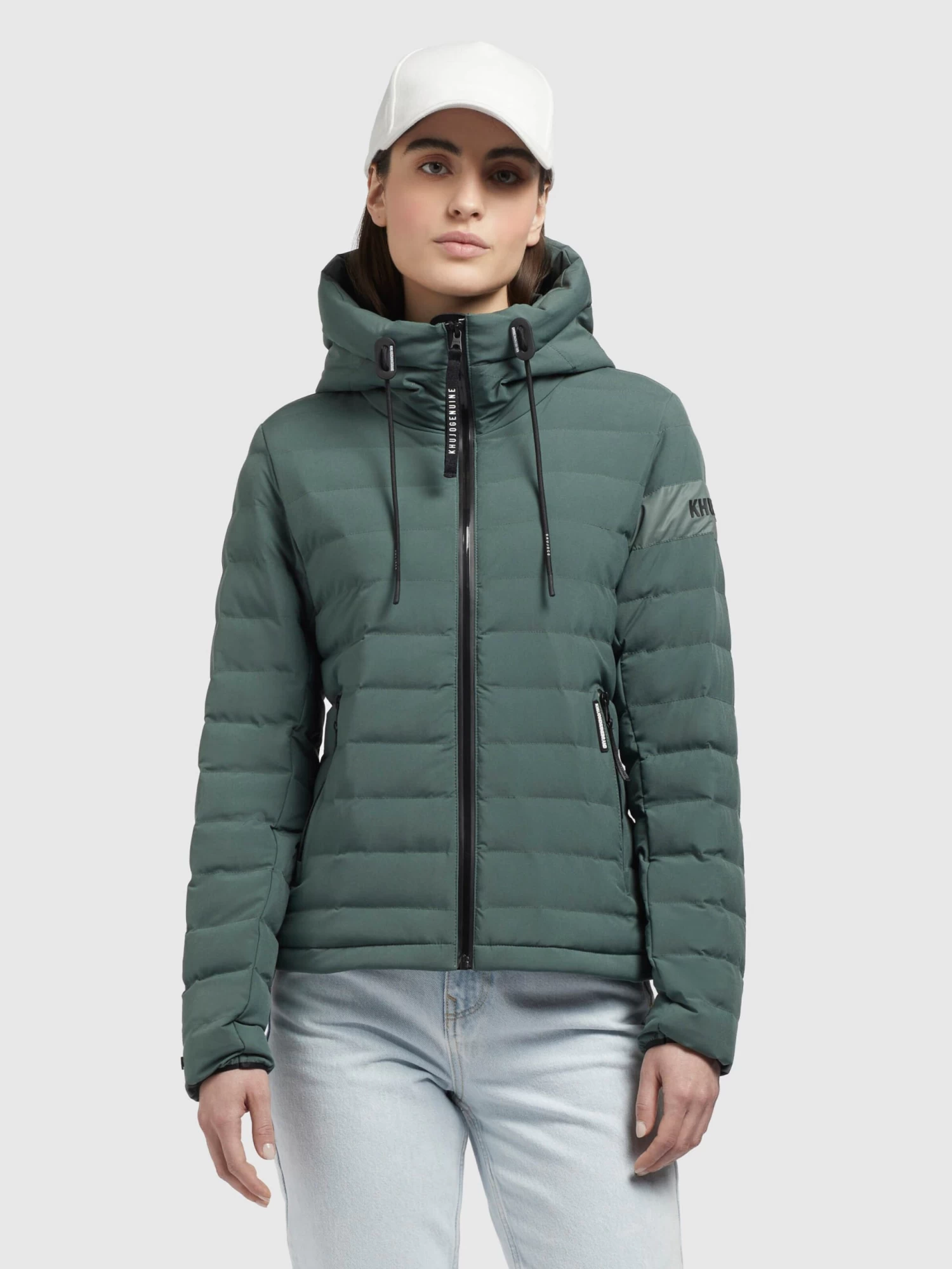 Khujo Tussenjassen Tussenjas Lovina4 Matt Dames Smaragd 2 Khujo Tussenjassen Tussenjas Lovina4 Matt Dames Smaragd - Afbeelding 2