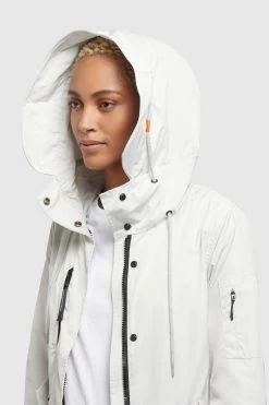 Khujo Parkas Tussenparka Dayes Dames Offwhite -Mode kledingwinkel 9d3326badbbc80588bd25562b90656f4