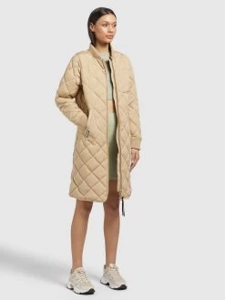 Khujo Tussenmantels Tussenmantel Mary Dames Beige -Mode kledingwinkel a0e1723e8e46e90dd54ec1c0a927b185