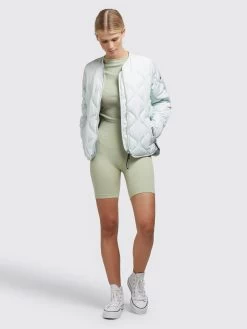 Khujo Tussenjassen Tussenjas Alma Dames Lichtgroen -Mode kledingwinkel a1084b4ffa83bc169898a441e12836eb