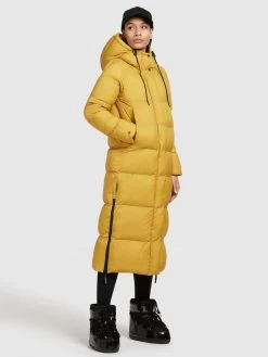 Khujo Wintermantels Wintermantel Dames Goudgeel -Mode kledingwinkel a1d61c82b882dc8968538374885bee0b