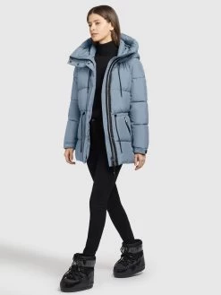 Khujo Winterjassen Winterjas Leviani2 Dames Duifblauw -Mode kledingwinkel a27d075ad75ae40b8e30bf5525263a74
