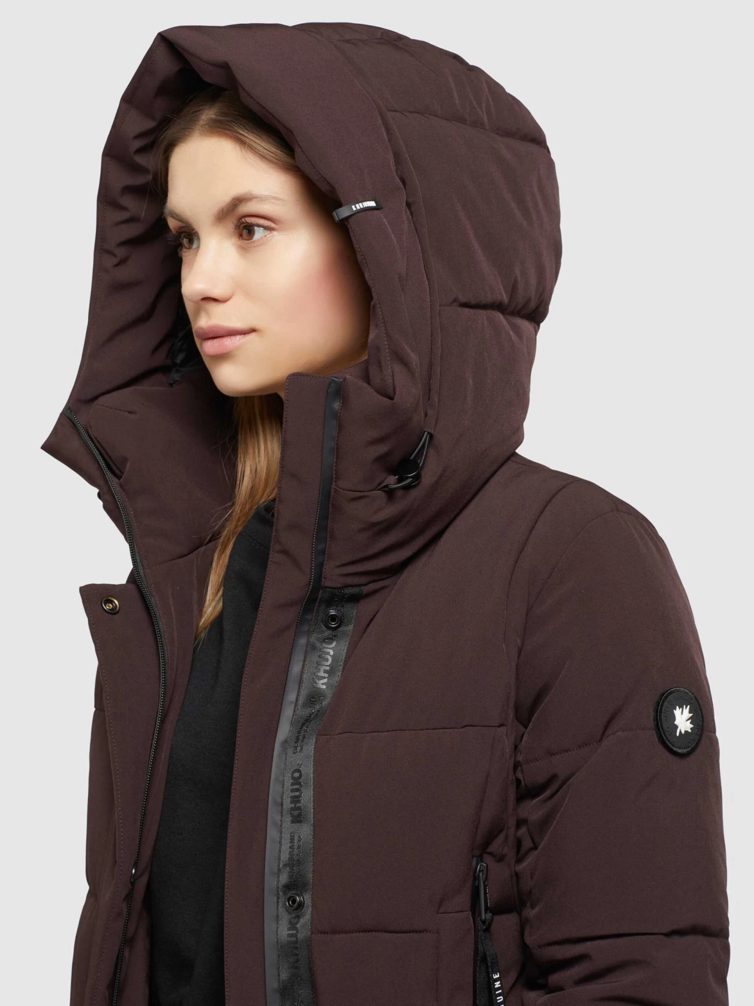 Khujo Tussenmantels Tussenmantel Namita Dames Wijnrood 7 Khujo Tussenmantels Tussenmantel Namita Dames Wijnrood - Afbeelding 7