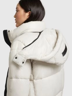 Khujo Wintermantels Wintermantel Melona Dames Parelwit -Mode kledingwinkel a5de284b61a7e7444f0d5a350d71a195