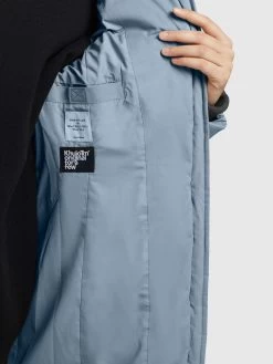 Khujo Wintermantels Wintermantel Aribay 3 Dames Duifblauw -Mode kledingwinkel a64dd9179bc77f8d9b7bb2ef5f272751