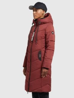 Khujo Tussenmantels Tussenmantel Aribay Dames Roestrood -Mode kledingwinkel a757b923abe08a918ff31ddb9b91180e