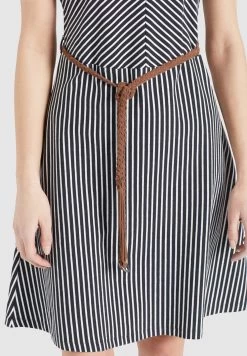 Khujo Jerseyjurken Jurk Leifa Dames Blauw -Mode kledingwinkel a8e45d8b6a2989746b3297e991f3b458