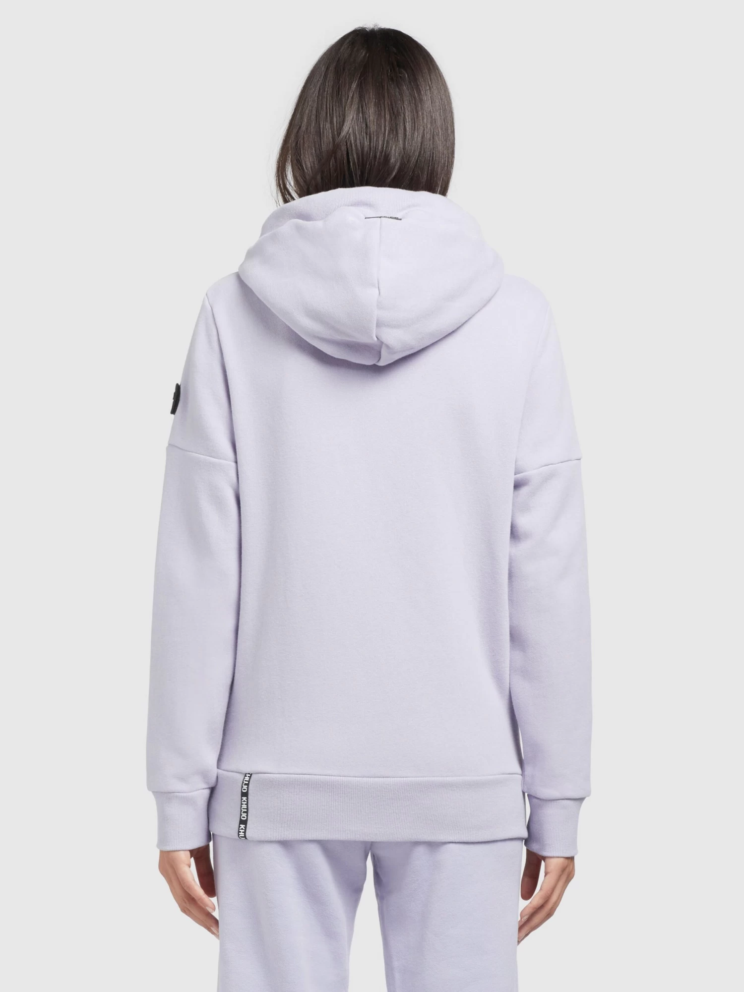 Khujo Hoodies Sweatshirt Rhabea Dames Lavendel 4 Khujo Hoodies Sweatshirt Rhabea Dames Lavendel - Afbeelding 4