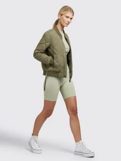 Khujo Tussenjassen Tussenjas Leona Dames Olijfgroen -Mode kledingwinkel aac45a84d05eea452166187c6e49d83e