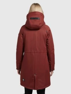 Khujo Parkas Tussenparka Dames Roestrood -Mode kledingwinkel aae34fa000e1719f6ff3d7ed57fc74ac