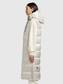 Khujo Bodywarmers Bodywarmer Tourin Dames Parelwit -Mode kledingwinkel aba1f256bf0d1995b6f6d38b4474aeab