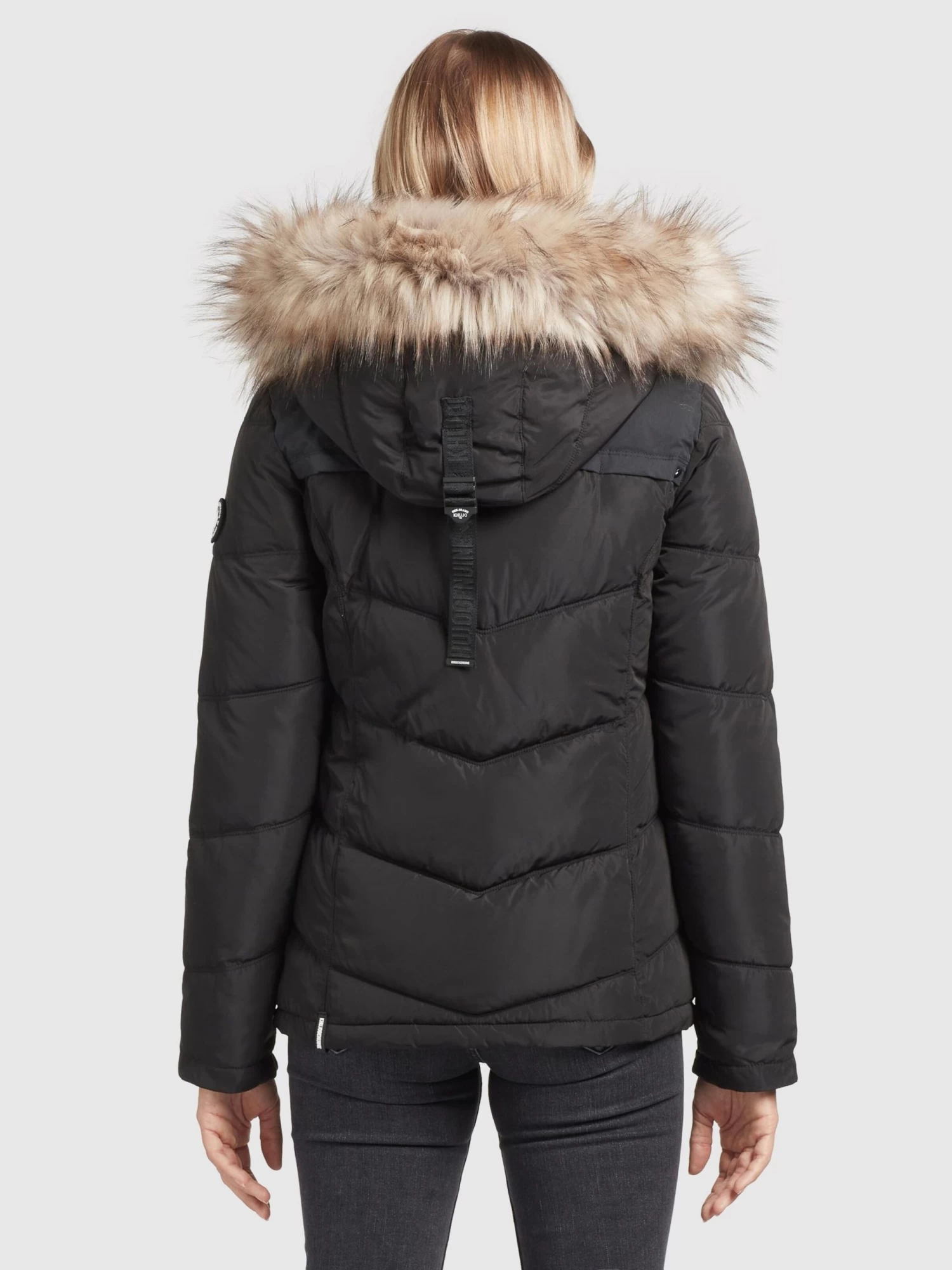 Khujo Winterjassen Winterjas Winsen Dames Zwart 4 Khujo Winterjassen Winterjas Winsen Dames Zwart - Afbeelding 4