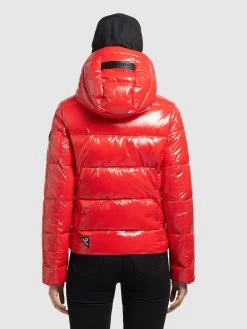 Khujo Winterjassen Winterjas Fala Dames Rood -Mode kledingwinkel b06e49753f73e5d996c63502483e0dd5