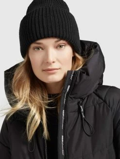 Khujo Winterjassen Winterjas Esila Dames Zwart -Mode kledingwinkel b1898fbaaf30c05aa0687dc5426604a6