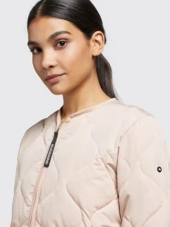 Khujo Tussenjassen Tussenjas Alma Dames Lichtroze -Mode kledingwinkel b18e4fe996a16cd28ed63643c48ddcbf