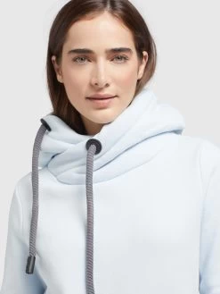 Khujo Hoodies Sweatshirt Karima Dames Lichtblauw -Mode kledingwinkel b1db301da257b7fbcd11e18c0eafb3e2