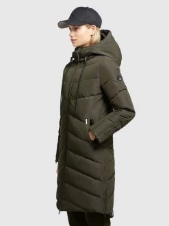 Khujo Wintermantels Wintermantel Huba Dames Donkergroen -Mode kledingwinkel b1ebf261117352dedf03fad80b408042