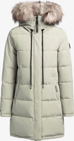 Khujo Wintermantels Wintermantel Cloren Dames Mintgroen